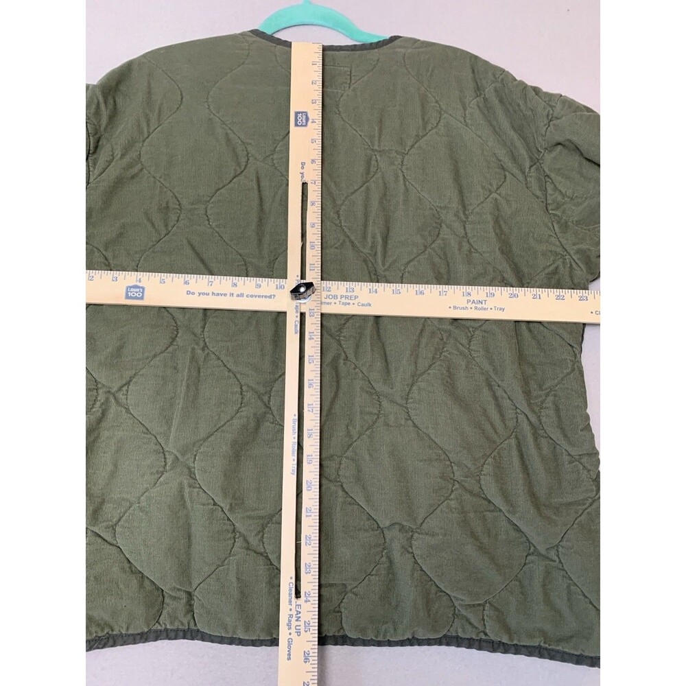 REI Co-Op Jacket Women Size XL Green Norseland Corduroy Quilted Military Snaps - Picture 6 of 8